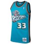 Men's Detroit Pistons Grant Hill #33 Throwback Blue 98-99 Hardwood Classics Swingman Jersey