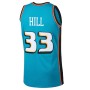 Men's Detroit Pistons Grant Hill #33 Throwback Blue 98-99 Hardwood Classics Swingman Jersey