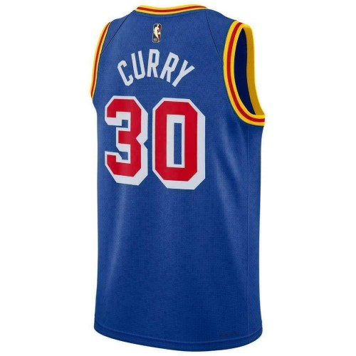 Men's Golden State Warriors Stephen Curry #30 Blue 2021/22 75th Anniversary Jersey - Classic Edition Men's Golden State Warriors Stephen Curry #30 Blue 2021/22 75th Anniversary Jersey - Classic Edition