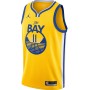 Men's Golden State Warriors Thompson #11 Jordan Gold 20/21 Swingman Jersey - Statement Edition Men's Golden State Warriors Thompson #11 Jordan Gold 20/21 Swingman Jersey - Statement Edition