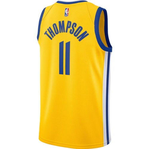 Men's Golden State Warriors Thompson #11 Jordan Gold 20/21 Swingman Jersey - Statement Edition Men's Golden State Warriors Thompson #11 Jordan Gold 20/21 Swingman Jersey - Statement Edition
