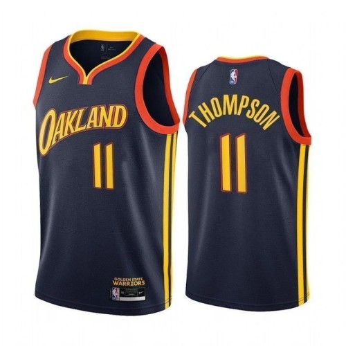 Men's Golden State Warriors Klay Thompson #11 Nike Navy 2020/21 Swingman Jersey - City Edition Men's Golden State Warriors Klay Thompson #11 Nike Navy 2020/21 Swingman Jersey - City Edition