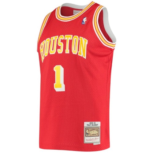 Men's Houston Rockets Tracy McGrady #1 Throwback Red 04-05 Hardwood Classics Swingman Jersey Men's Houston Rockets Tracy McGrady #1 Throwback Red 04-05 Hardwood Classics Swingman Jersey