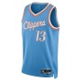 Men's Los Angeles Clippers Paul George #13 Nike Blue 2021 Diamond Swingman Jersey - City Edition Men's Los Angeles Clippers Paul George #13 Nike Blue 2021 Diamond Swingman Jersey - City Edition