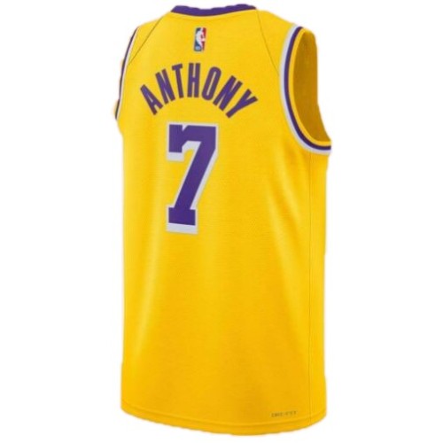 Men's Los Angeles Lakers Carmelo Anthony #7 Nike Gold 2021/22 Swingman Jersey - Icon Edition Men's Los Angeles Lakers Carmelo Anthony #7 Nike Gold 2021/22 Swingman Jersey - Icon Edition