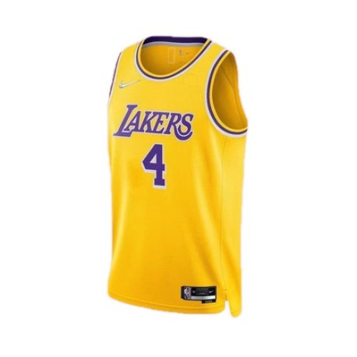 Men's Los Angeles Lakers Rajon Rondo #4 Nike Gold 2021/22 Swingman Jersey - Icon Edition Men's Los Angeles Lakers Rajon Rondo #4 Nike Gold 2021/22 Swingman Jersey - Icon Edition