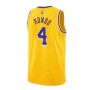 Men's Los Angeles Lakers Rajon Rondo #4 Nike Gold 2021/22 Swingman Jersey - Icon Edition Men's Los Angeles Lakers Rajon Rondo #4 Nike Gold 2021/22 Swingman Jersey - Icon Edition