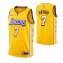 Men's Los Angeles Lakers Carmelo Anthony #7 Nike Yellow Swingman NBA Jersey - City Edition Men's Los Angeles Lakers Carmelo Anthony #7 Nike Yellow Swingman NBA Jersey - City Edition