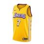 Men's Los Angeles Lakers Carmelo Anthony #7 Nike Yellow Swingman NBA Jersey - City Edition Men's Los Angeles Lakers Carmelo Anthony #7 Nike Yellow Swingman NBA Jersey - City Edition