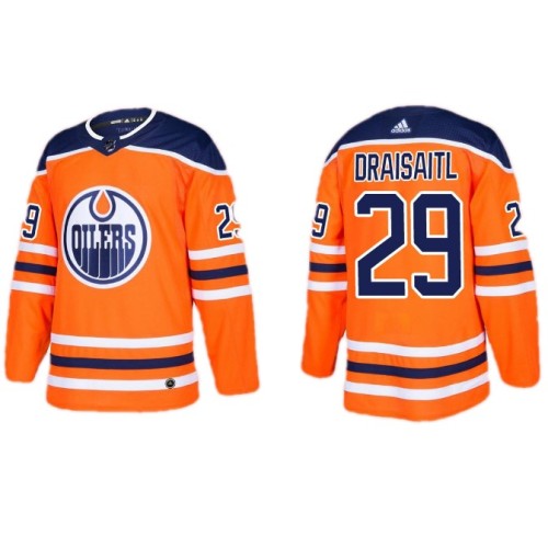 Men's Edmonton Oilers #29 Leon Draisaitl adidas Orange Alternate Authentic Jersey Men's Edmonton Oilers #29 Leon Draisaitl adidas Orange Alternate Authentic Jersey