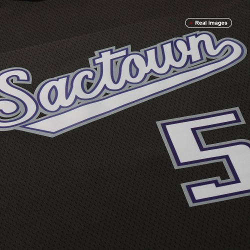 Men's Sacramento Kings De'Aaron Fox #5 Nike Black 2021/22 Swingman NBA Jersey - City Edition Men's Sacramento Kings De'Aaron Fox #5 Nike Black 2021/22 Swingman NBA Jersey - City Edition