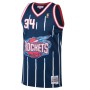 Men's Houston Rockets Hakeem Olajuwon Throwback Navy 1996-97 Hardwood Classics Swingman Jersey Men's Houston Rockets Hakeem Olajuwon Throwback Navy 1996-97 Hardwood Classics Swingman Jersey
