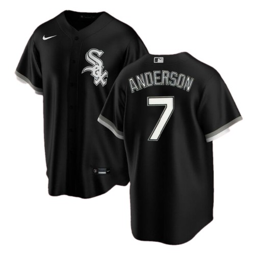 Men's Chicago White Sox Tim Anderson #7 Nike Black Home 2020 Jersey Men's Chicago White Sox Tim Anderson #7 Nike Black Home 2020 Jersey