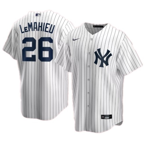 Men's New York Yankees DJ LeMahieu #26 Nike White Home 2020 Jersey Men's New York Yankees DJ LeMahieu #26 Nike White Home 2020 Jersey