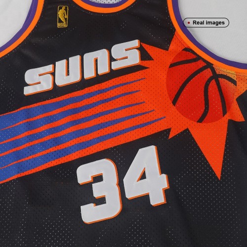 Men's Phoenix Suns Charles Barkley #34 Black 1992-93 Hardwood Classics Jersey Men's Phoenix Suns Charles Barkley #34 Black 1992-93 Hardwood Classics Jersey