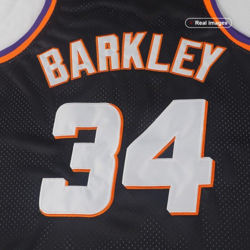 Men's Phoenix Suns Charles Barkley #34 Black 1992-93 Hardwood Classics Jersey Men's Phoenix Suns Charles Barkley #34 Black 1992-93 Hardwood Classics Jersey
