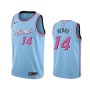 Men's Miami Heat Tyler Herro #14 Nike Blue 2019/20 Finished Swingman Jersey - City Edition Men's Miami Heat Tyler Herro #14 Nike Blue 2019/20 Finished Swingman Jersey - City Edition