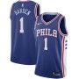 Men's Philadelphia 76ers James Harden #1 Nike Royal 2021/22 Swingman Jersey - Icon Edition Men's Philadelphia 76ers James Harden #1 Nike Royal 2021/22 Swingman Jersey - Icon Edition