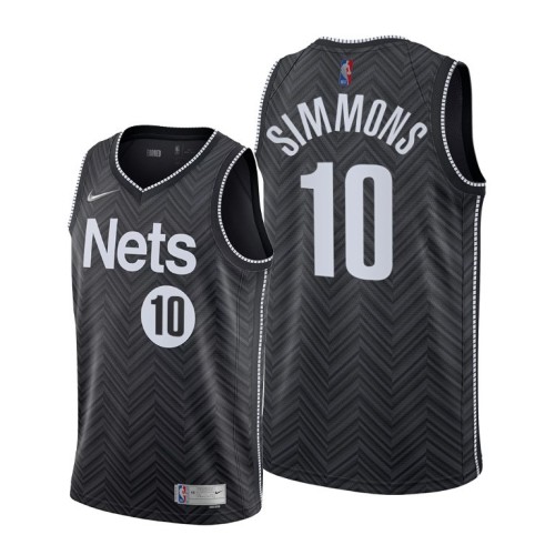 Men's Brooklyn Nets Ben Simmons #10 Nike Black 2020/21 Swingman Player Jersey – Earned Edition Men's Brooklyn Nets Ben Simmons #10 Nike Black 2020/21 Swingman Player Jersey – Earned Edition