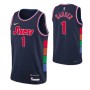 Men's Philadelphia 76ers James Harden #1 Nike Navy 2021/22 Swingman NBA Jersey - City Edition Men's Philadelphia 76ers James Harden #1 Nike Navy 2021/22 Swingman NBA Jersey - City Edition