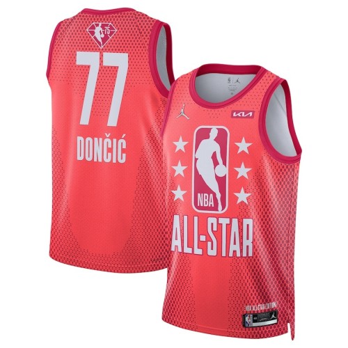 Men's Luka Doncic #77 Jordan Brand Maroon 2022 NBA All-Star Game Swingman Jersey Men's Luka Doncic #77 Jordan Brand Maroon 2022 NBA All-Star Game Swingman Jersey
