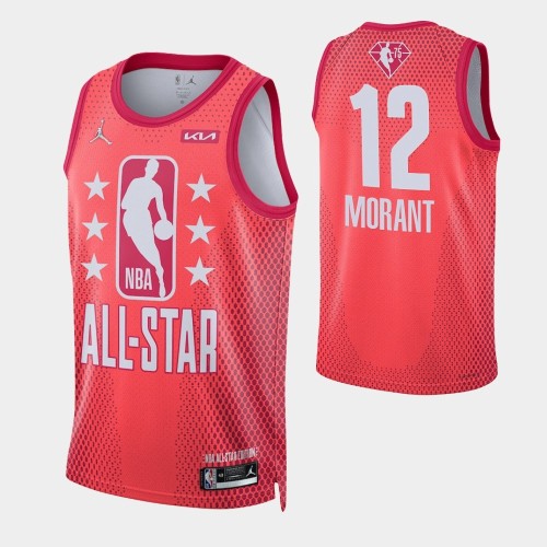 Men's Ja Morant #12 Jordan Brand Maroon 2022 NBA All-Star Game Swingman Jersey Men's Ja Morant #12 Jordan Brand Maroon 2022 NBA All-Star Game Swingman Jersey