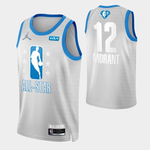 Men's Ja Morant #12 Jordan Brand Gray 2022 NBA All-Star Game Swingman Jersey Men's Ja Morant #12 Jordan Brand Gray 2022 NBA All-Star Game Swingman Jersey