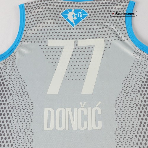 Men's Luka Doncic #77 Jordan Brand Gray 2022 NBA All-Star Game Swingman Jersey Men's Luka Doncic #77 Jordan Brand Gray 2022 NBA All-Star Game Swingman Jersey