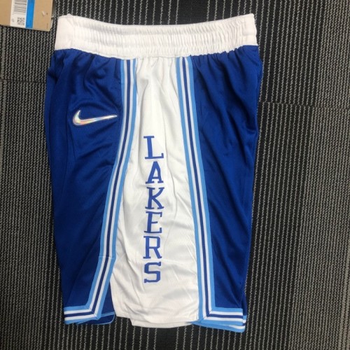 Men's Los Angeles Lakers Lakers Nike Blue 2021/22 Swingman Shorts - Classic Edition Men's Los Angeles Lakers Lakers Nike Blue 2021/22 Swingman Shorts - Classic Edition
