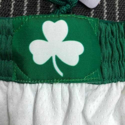 Men's Boston Celtics Nike White 2021/22 Swingman Shorts - Association Edition Men's Boston Celtics Nike White 2021/22 Swingman Shorts - Association Edition