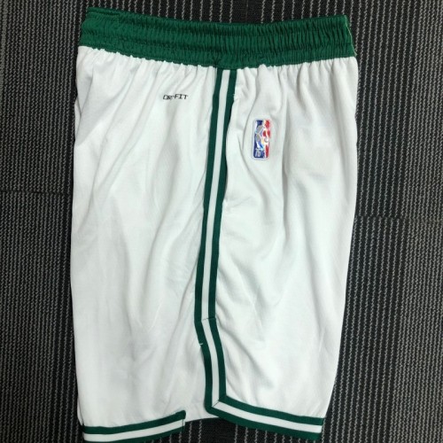 Men's Boston Celtics Nike White 2021/22 Swingman Shorts - Association Edition Men's Boston Celtics Nike White 2021/22 Swingman Shorts - Association Edition