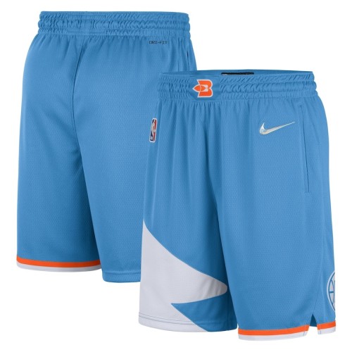 Men's LA Clippers Nike Blue 2021/22 Swingman Shorts - City Edition Men's LA Clippers Nike Blue 2021/22 Swingman Shorts - City Edition