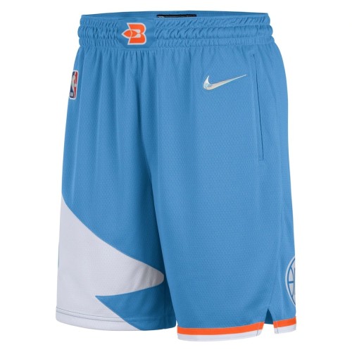 Men's LA Clippers Nike Blue 2021/22 Swingman Shorts - City Edition Men's LA Clippers Nike Blue 2021/22 Swingman Shorts - City Edition