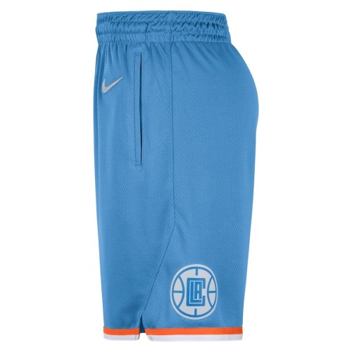 Men's LA Clippers Nike Blue 2021/22 Swingman Shorts - City Edition Men's LA Clippers Nike Blue 2021/22 Swingman Shorts - City Edition