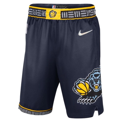 Men's Memphis Grizzlies Nike Navy 2021/22 Swingman Short - City Edition Men's Memphis Grizzlies Nike Navy 2021/22 Swingman Short - City Edition