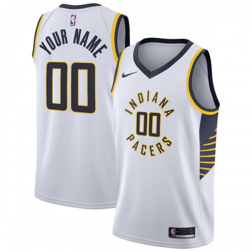 Indiana Pacers Nike 2020/21 Swingman Custom Jersey - Association Edition - White Indiana Pacers Nike 2020/21 Swingman Custom Jersey - Association Edition - White