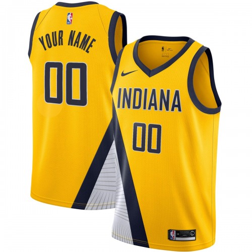 Indiana Pacers Nike 2019/20 Custom Swingman Jersey Yellow - Statement Edition Indiana Pacers Nike 2019/20 Custom Swingman Jersey Yellow - Statement Edition