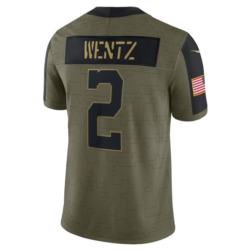 Carson Wentz Indianapolis Colts Nike 2021 Salute To Service Limited Player Jersey - Olive Carson Wentz Indianapolis Colts Nike 2021 Salute To Service Limited Player Jersey - Olive