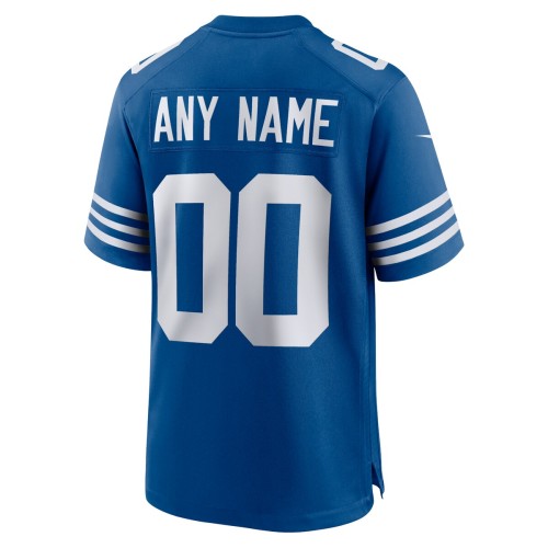 Indianapolis Colts Nike Alternate Custom Jersey - Royal Indianapolis Colts Nike Alternate Custom Jersey - Royal
