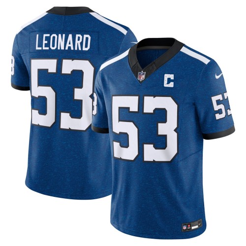Shaquille Leonard Indianapolis Colts Nike Vapor F.U.S.E. Limited Jersey - Blue Shaquille Leonard Indianapolis Colts Nike Vapor F.U.S.E. Limited Jersey - Blue