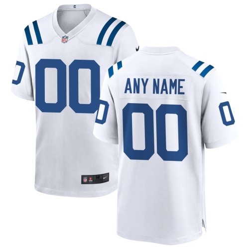 Indianapolis Colts Nike Custom Game Jersey - White Indianapolis Colts Nike Custom Game Jersey - White