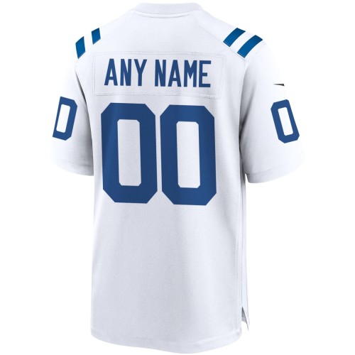 Indianapolis Colts Nike Custom Game Jersey - White Indianapolis Colts Nike Custom Game Jersey - White