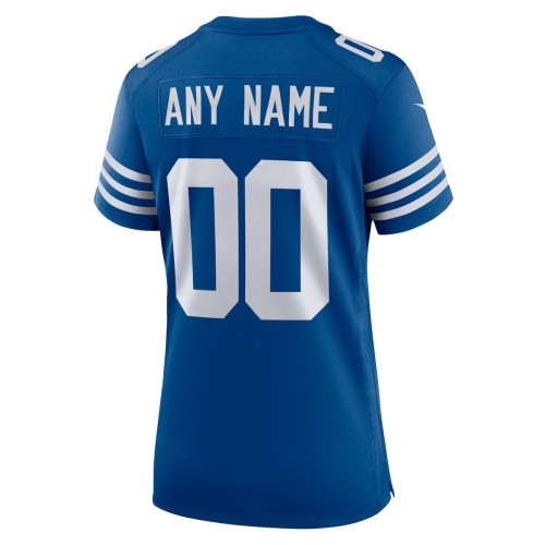 Indianapolis Colts Nike Women's Alternate Custom Jersey - Royal Indianapolis Colts Nike Women's Alternate Custom Jersey - Royal