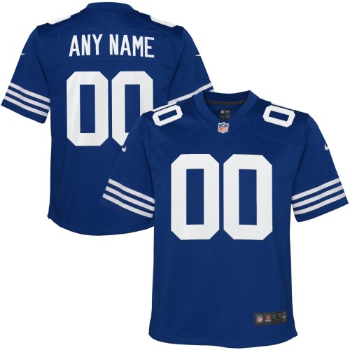 Indianapolis Colts Nike Youth Alternate Custom Game Jersey - Royal Indianapolis Colts Nike Youth Alternate Custom Game Jersey - Royal