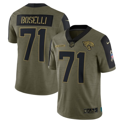 Tony Boselli Jacksonville Jaguars Nike 2021 Salute To Service Retired Player Limited Jersey - Olive Tony Boselli Jacksonville Jaguars Nike 2021 Salute To Service Retired Player Limited Jersey - Olive