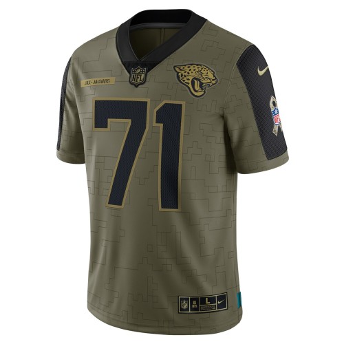 Tony Boselli Jacksonville Jaguars Nike 2021 Salute To Service Retired Player Limited Jersey - Olive Tony Boselli Jacksonville Jaguars Nike 2021 Salute To Service Retired Player Limited Jersey - Olive
