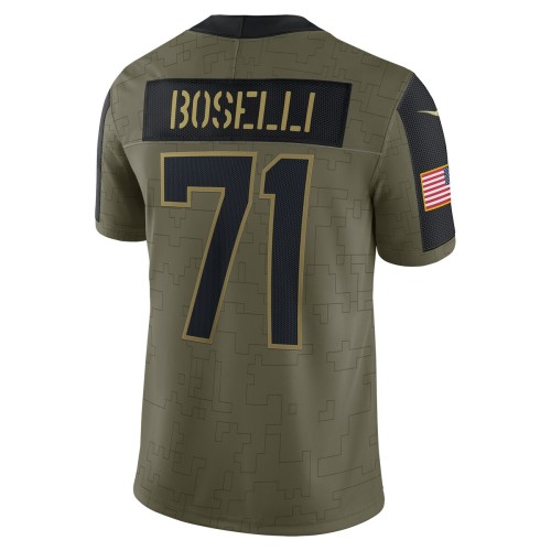 Tony Boselli Jacksonville Jaguars Nike 2021 Salute To Service Retired Player Limited Jersey - Olive Tony Boselli Jacksonville Jaguars Nike 2021 Salute To Service Retired Player Limited Jersey - Olive
