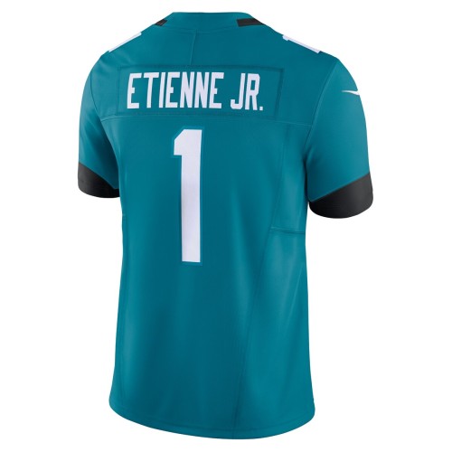 Travis Etienne Jacksonville Jaguars Nike Vapor F.U.S.E. Limited Jersey - Teal Travis Etienne Jacksonville Jaguars Nike Vapor F.U.S.E. Limited Jersey - Teal