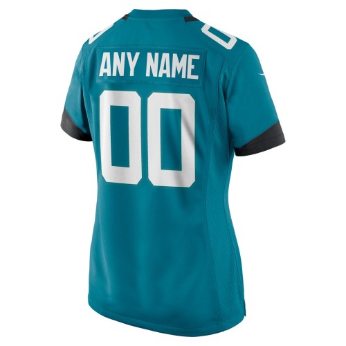 Jacksonville Jaguars Nike Women's Alternate Custom Jersey - Teal Jacksonville Jaguars Nike Women's Alternate Custom Jersey - Teal