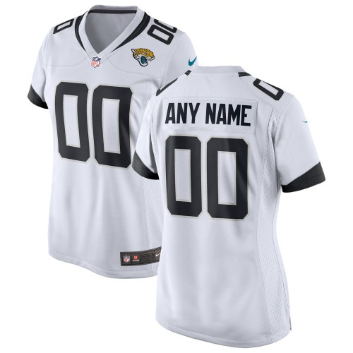 Jacksonville Jaguars Nike Women's Custom Game Jersey - White Jacksonville Jaguars Nike Women's Custom Game Jersey - White